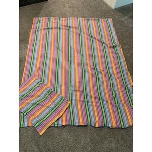 Tommy Hilfiger 100% Cotton Rainbow Stripe Duvet & Sham Set
